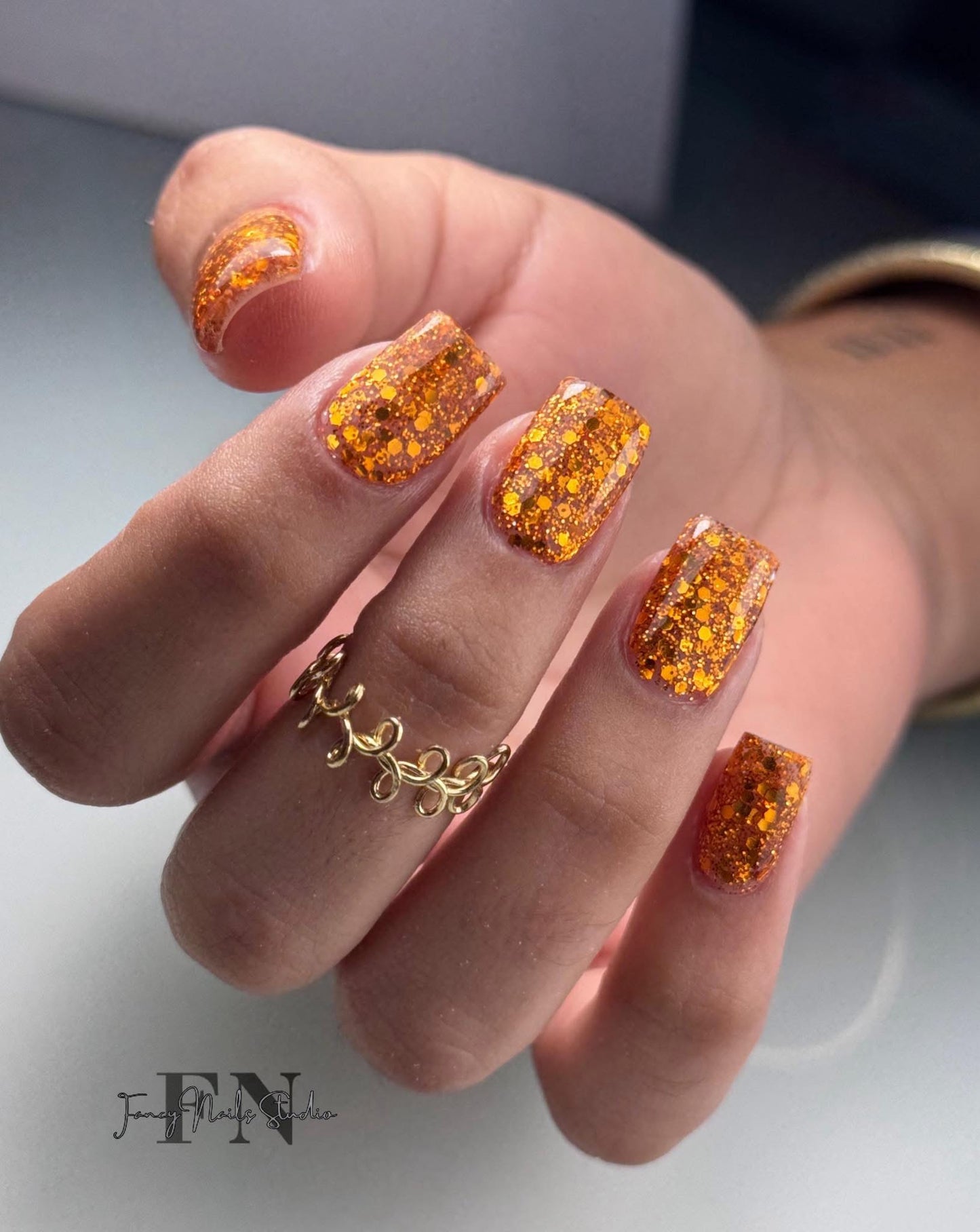 Copper Glitter Acrylic