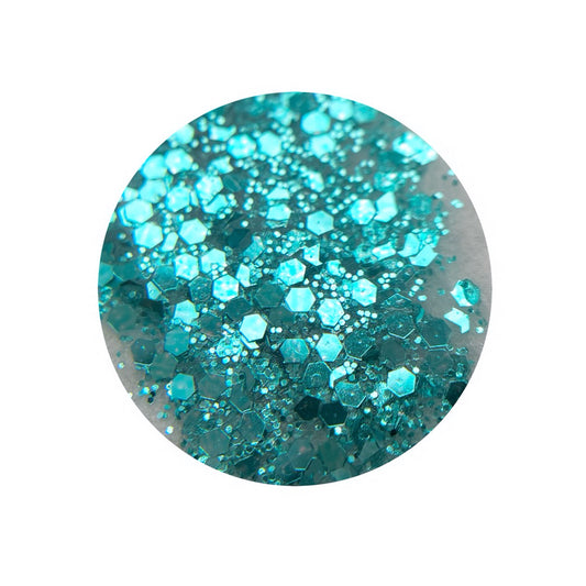 Turquoise Glitter Acrylic